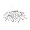 SL379.103.135 Люстра подвесная ST-Luce Серебристый/Белый LED 135*0,3W 3500K RAFINA