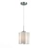 SL116.503.01 Светильник подвесной ST-Luce Серебристый/Белый E27 1*60W ONDE
