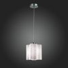 SL117.503.01 Светильник подвесной ST-Luce Серебристый/Белый с полосками E27 1*60W ONDE