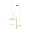 SL6207.203.70 Светильник подвесной ST-Luce Матовое золото LED 1*70W 3000K RETICO