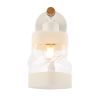 SLE114501-01 Светильник настенный Белый, Светлое дерево/Белый, Прозрачный E27 1*60W ABIRITTO