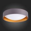 SLE201112-01 Светильник потолочный Серый, Золото/Белый LED 1*24W 4000K ORBIO