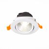 ST211.538.06.24 Св-к встр. Белый LED 1*6W 3000K 480Lm Ra80 24° IP20 D86xH50 220-240V Встраиваемые светильники