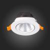 ST211.538.06.24 Св-к встр. Белый LED 1*6W 3000K 480Lm Ra80 24° IP20 D86xH50 220-240V Встраиваемые светильники