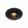 ST701.438.07 Св-к встр. Zoom Черный LED 1*7W 3000K 560Lm Ra 15°-60° IP20 D90xH65 170-240V Встраиваемые светильники