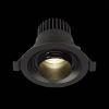 ST701.448.07 Св-к встр. Zoom Черный LED 1*7W 4000K 560Lm Ra 15°-60° IP20 D90xH65 170-240V Встраиваемые светильники