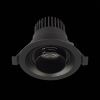 ST701.448.07 Св-к встр. Zoom Черный LED 1*7W 4000K 560Lm Ra 15°-60° IP20 D90xH65 170-240V Встраиваемые светильники