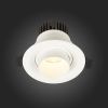 ST701.538.07 Св-к встр. Zoom Белый LED 1*7W 3000K 560Lm Ra 15°-60° IP20 D90xH65 170-240V Встраиваемые светильники