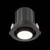 ST702.438.12 Св-к встр. Черный LED 1*12W 3000K 900Lm Ra80 24° IP20 D90xH92 180-240V Встраиваемые светильники