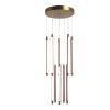 *SL6225.303.10 Светильник подвесной ST-Luce Латунь/Терракотовый, Белый LED 10*6,5W 3000K