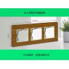 Рамка 3 поста (дуб) 3166 Frame-03 oak для Werkel