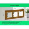 Рамка 3 поста (дуб) 3166 Frame-03 oak для Werkel