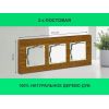 Рамка 3 поста (дуб) 3166 Frame-03 oak для Werkel