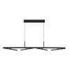SL1018.403.04 Светильник подвесной ST-Luce черный/прозрачный LED 4*32W 4000K EUCLIDICS