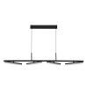 SL1018.403.04 Светильник подвесной ST-Luce черный/прозрачный LED 4*32W 4000K EUCLIDICS