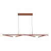 SL1018.603.04 Светильник подвесной ST-Luce терракотовый/прозрачный LED 4*32W 4000K EUCLIDICS