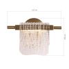 SL6021.201.06 Светильник настенный ST-Luce золотистый/прозрачный LED 1*6W 4000K VOILE