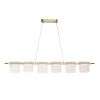 SL6021.203.36 Светильник подвесной ST-Luce золотистый/прозрачный LED 1*36W 4000K VOILE