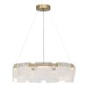 SL6021.203.54 Светильник подвесной ST-Luce золотистый/прозрачный LED 1*54W 4000K VOILE