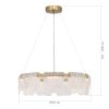 SL6021.203.54 Светильник подвесной ST-Luce золотистый/прозрачный LED 1*54W 4000K VOILE