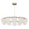 SL6021.203.66 Светильник подвесной ST-Luce золотистый/прозрачный LED 1*66W 4000K VOILE
