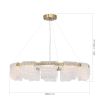 SL6021.203.66 Светильник подвесной ST-Luce золотистый/прозрачный LED 1*66W 4000K VOILE