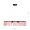 SL6021.403.66 Светильник подвесной ST-Luce черный/розовый LED 1*66W 4000K VOILE