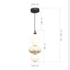 SL6134.413.01 Светильник подвесной ST-Luce черный/желтый, опаловый LED 1*18W 3000K FLORENTINI