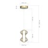 SL6136.203.01 Светильник подвесной ST-Luce золото/коньячный LED 1*6W 3000K SPINE