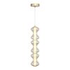 SL6136.213.01 Светильник подвесной ST-Luce золото/коньячный LED 1*18W 3000K SPINE