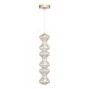 SL6136.213.01 Светильник подвесной ST-Luce золото/коньячный LED 1*18W 3000K SPINE