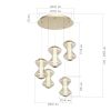SL6136.233.01 Светильник подвесной ST-Luce золото/коньячный LED 1*28W 3000K SPINE