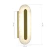 SL6139.201.01 Светильник настенный ST-Luce золотистый/белый LED 1*6W 3000K GEOM