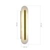 SL6139.211.01 Светильник настенный ST-Luce золотистый/белый LED 1*12W 3000K GEOM