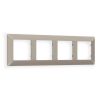 AF110364 Рамка ALFA Line (Серо-бежевый матовый) 4-ая