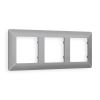 AF110503 Рамка ALFA Line (Сталь матовый) 3-ая