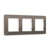 AF110633 Рамка ALFA Line (Темная бронза матовый) 3-ая