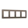 AF110634 Рамка ALFA Line (Темная бронза матовый) 4-ая