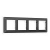 AF110804 Рамка ALFA Line (Графит Мягкое касание) 4-ая