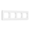 AF220124 Рамка ALFA Techno (Белый матовый) 4-ая