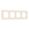 AF220334 Рамка ALFA Techno (Бежевый матовый) 4-ая
