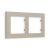 AF220362 Рамка ALFA Techno (Серо-бежевый матовый) 2-ая