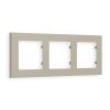 AF220363 Рамка ALFA Techno (Серо-бежевый матовый) 3-ая