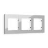 AF220403 Рамка ALFA Techno (Серебро глянец) 3-ая AF220403 Рамка ALFA Techno (Серебро глянец) 3-ая