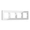 AF220404 Рамка ALFA Techno (Серебро глянец) 4-ая AF220404 Рамка ALFA Techno (Серебро глянец) 4-ая