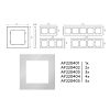 AF220404 Рамка ALFA Techno (Серебро глянец) 4-ая AF220404 Рамка ALFA Techno (Серебро глянец) 4-ая