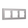 AF220503 Рамка ALFA Techno (Сталь матовый) 3-ая AF220503 Рамка ALFA Techno (Сталь матовый) 3-ая