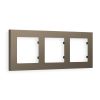 AF220633 Рамка ALFA Techno (Темная бронза матовый) 3-ая AF220633 Рамка ALFA Techno (Темная бронза матовый) 3-ая