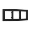 AF220703 Рамка ALFA Techno (Черный матовый) 3-ая AF220703 Рамка ALFA Techno (Черный матовый) 3-ая