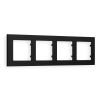 AF220704 Рамка ALFA Techno (Черный матовый) 4-ая AF220704 Рамка ALFA Techno (Черный матовый) 4-ая